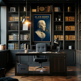 Joe Biden 3d bust 46th President Poster PosterGoat