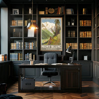 Mont Blanc Chamonix Travel Poster