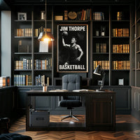 Jim Basketball Enthusiast Abstract Art Poster