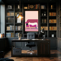 Reclined Elegance Scenic Wall Art Print for Decor