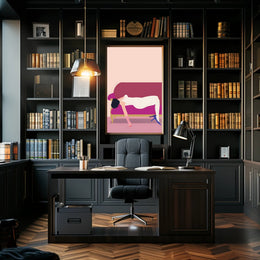 Reclined Elegance Scenic Wall Art Print for Decor