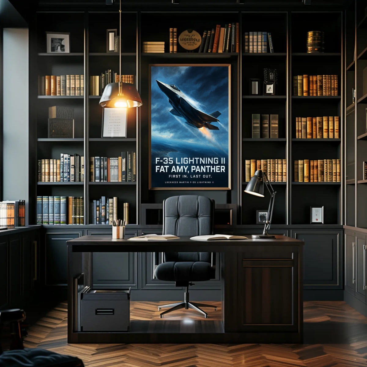 F-35 Lightning II First In, Last Out Poster