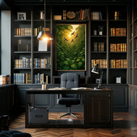 Lush Rainforest Paradise with Scarlet Macaws Animal Poster
