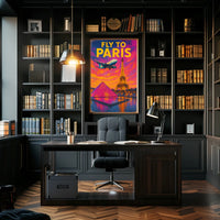 Fly To Paris Poster