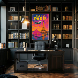 Fly To Paris Poster