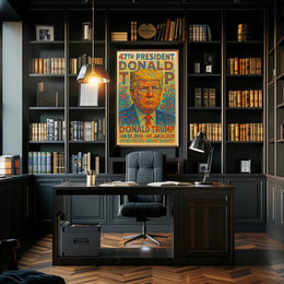 Donald Trump Mosaic Legacy Bold Patriot Poster