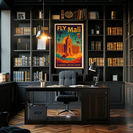 Explore Exotic Mali with Retro Adventure Travel Poster PosterGoat