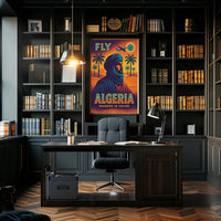 Travel to Algeria Retro Desert Adventure Travel Poster PosterGoat