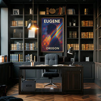 Eugene Vibrant Silhouette Minimalist Decor Poster