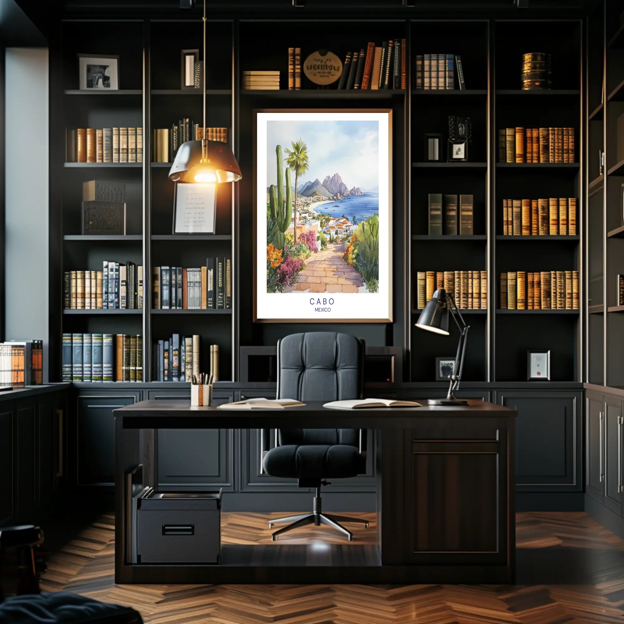 Cabo San Lucas Coastal Scene Travel Poster PosterGoat