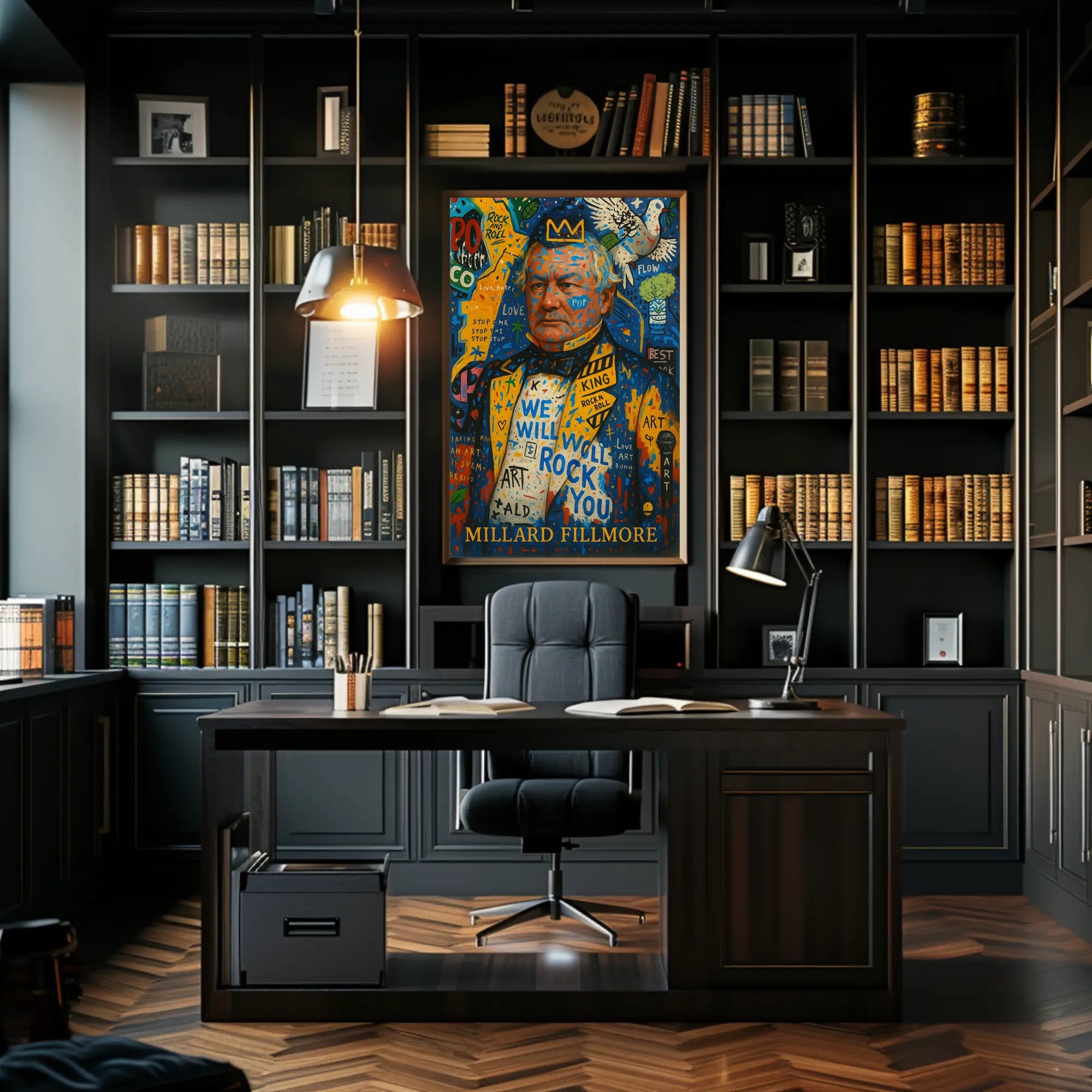 Millard Fillmore Abstract Artistic Poster