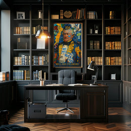 Millard Fillmore Abstract Artistic Poster