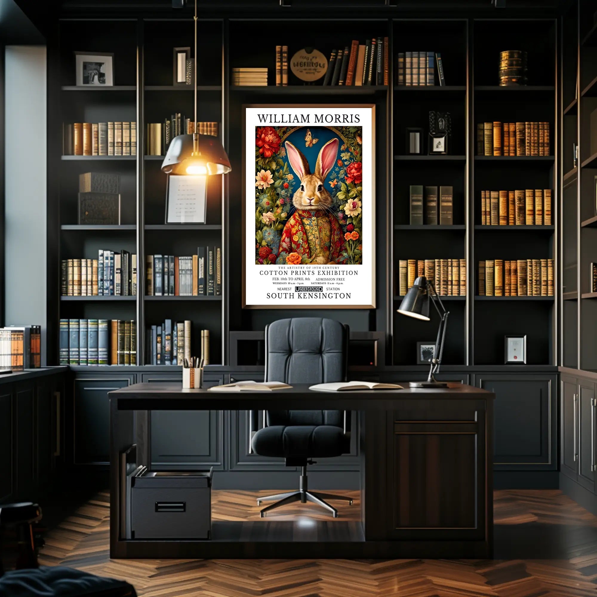 William Morris Arts and Crafts Exhibition Cultural Poster