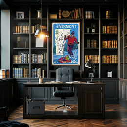 Ski Vermont Adventure Poster