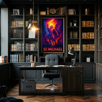 St. Michael The Warrior Archangel Poster