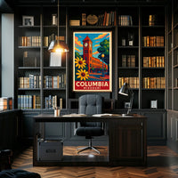 Columbia, Missouri A Vibrant Cityscape Poster