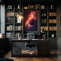 Celestial Nebula Planet Surreal Space Art Poster PosterGoat