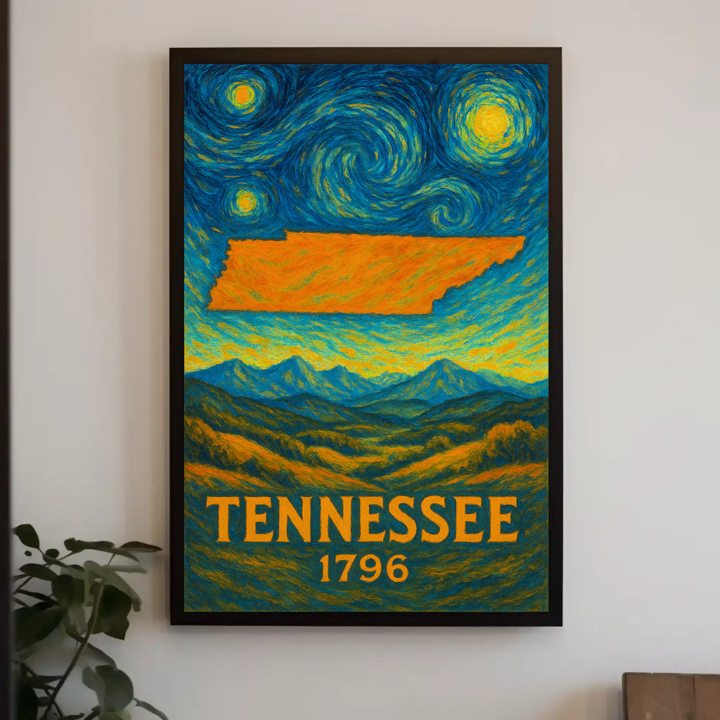 Tennessee Starry Night Poster