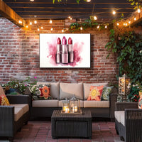 Lipstick Trio – A Splash of Color Poster