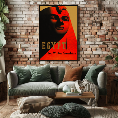 Egypt - Winter Sunshine Vintage Travel Poster