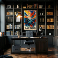 Åland Islands A Vibrant Landscape Poster