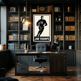 Jim Thorpe Legendary Athlete Poster