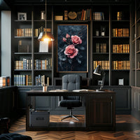 The poster features a dark moody design with a gothic romantic theme. At Travel Poster