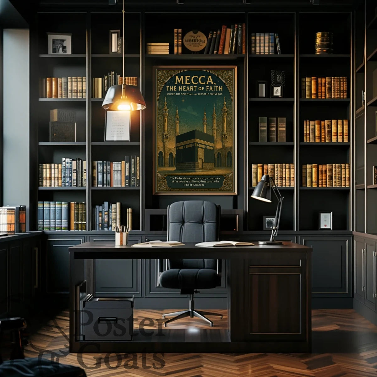 Mecca's Sacred Heartbeat: Cultural or Heritage Poster