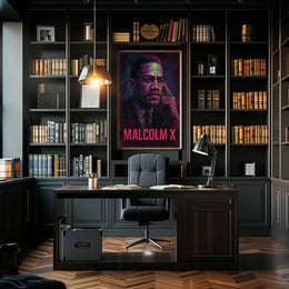Malcolm X Iconic Leader Poster