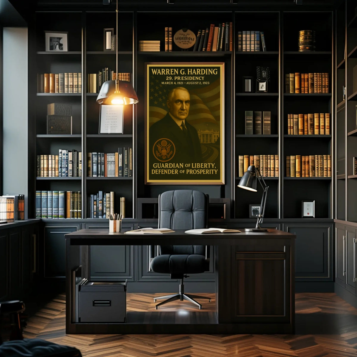 Warren G. Harding Presidential Portrait Historical or Presidential Poster