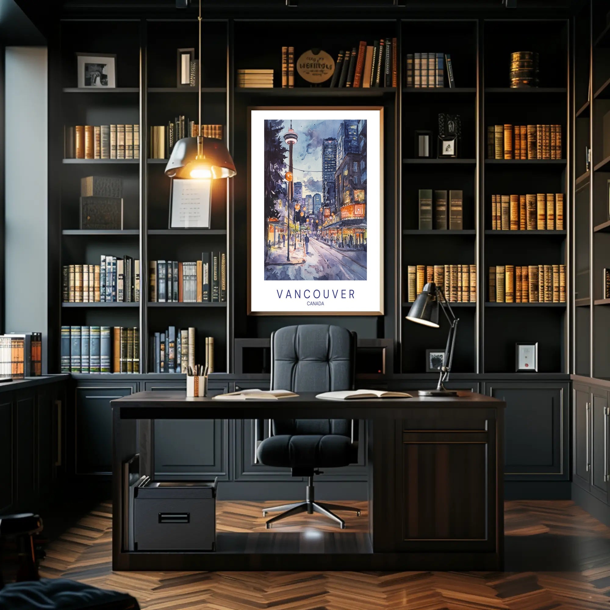Vancouver Cityscape Poster PosterGoat