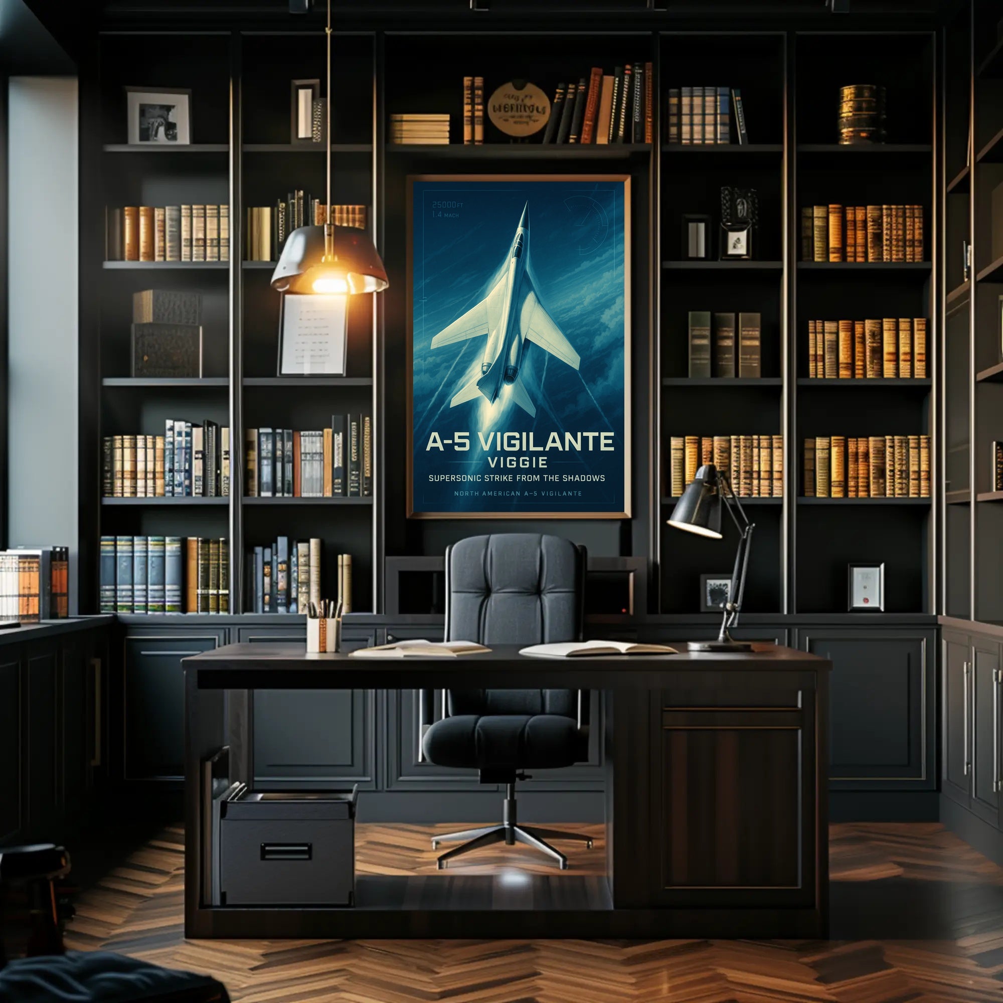 Supersonic Aircraft A-5 Vigilante Art Military Recruitment Poster