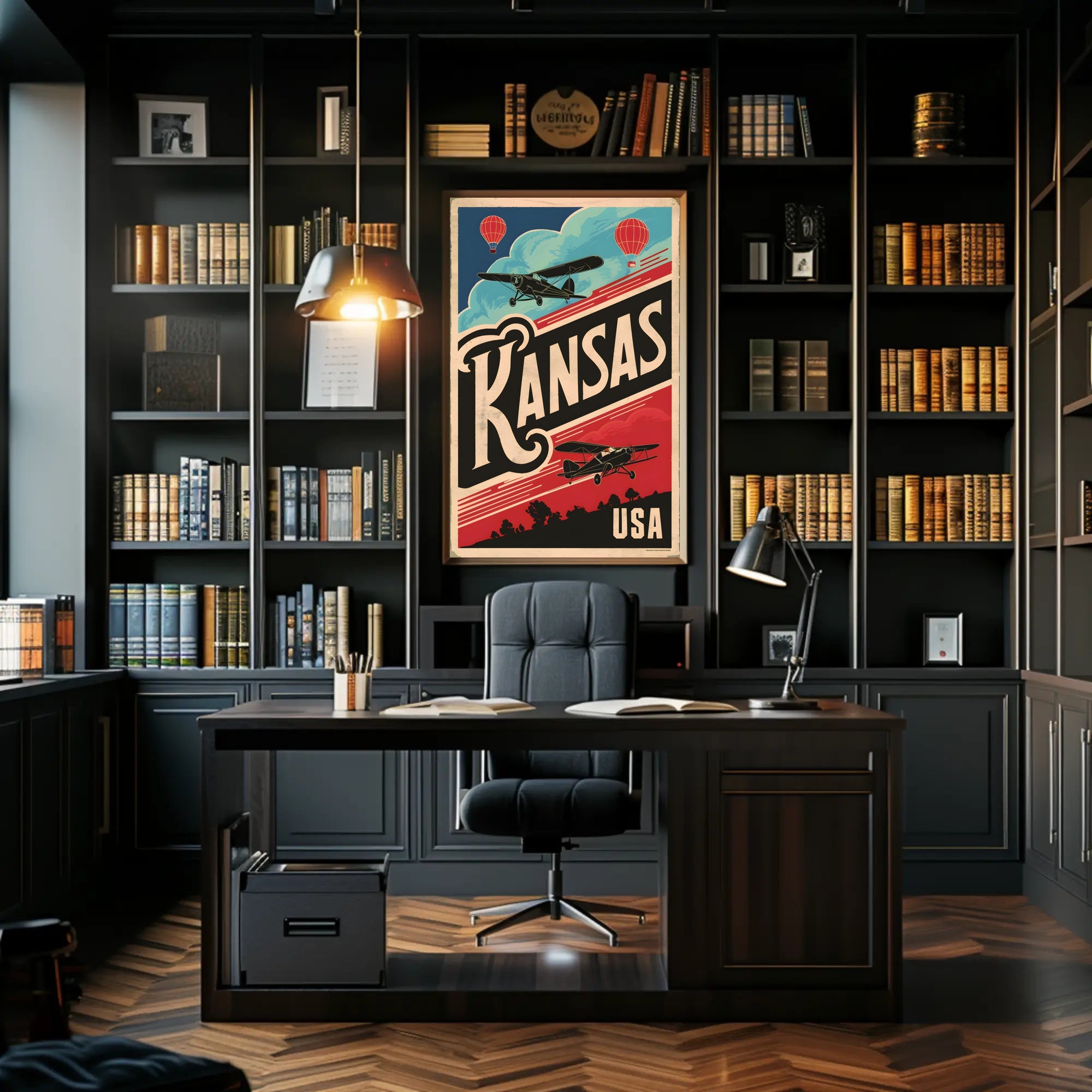 Vintage Kansas Travel Poster