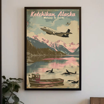 Ketchikan Alaska Vintage Poster
