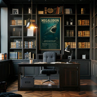 Megalodon Predators from the Past Animal Poster PosterGoat