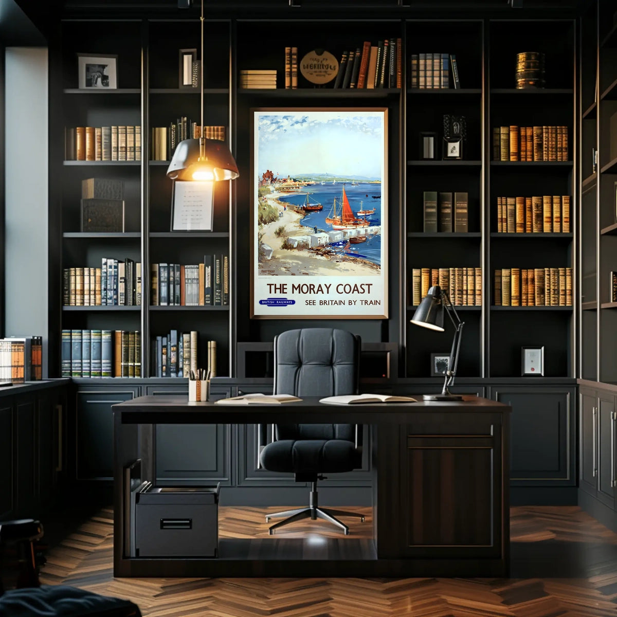 The Moray Coast See Britain By Train Poster