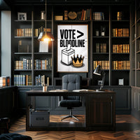 Democracy Versus Monarchy Political or Propaganda Poster