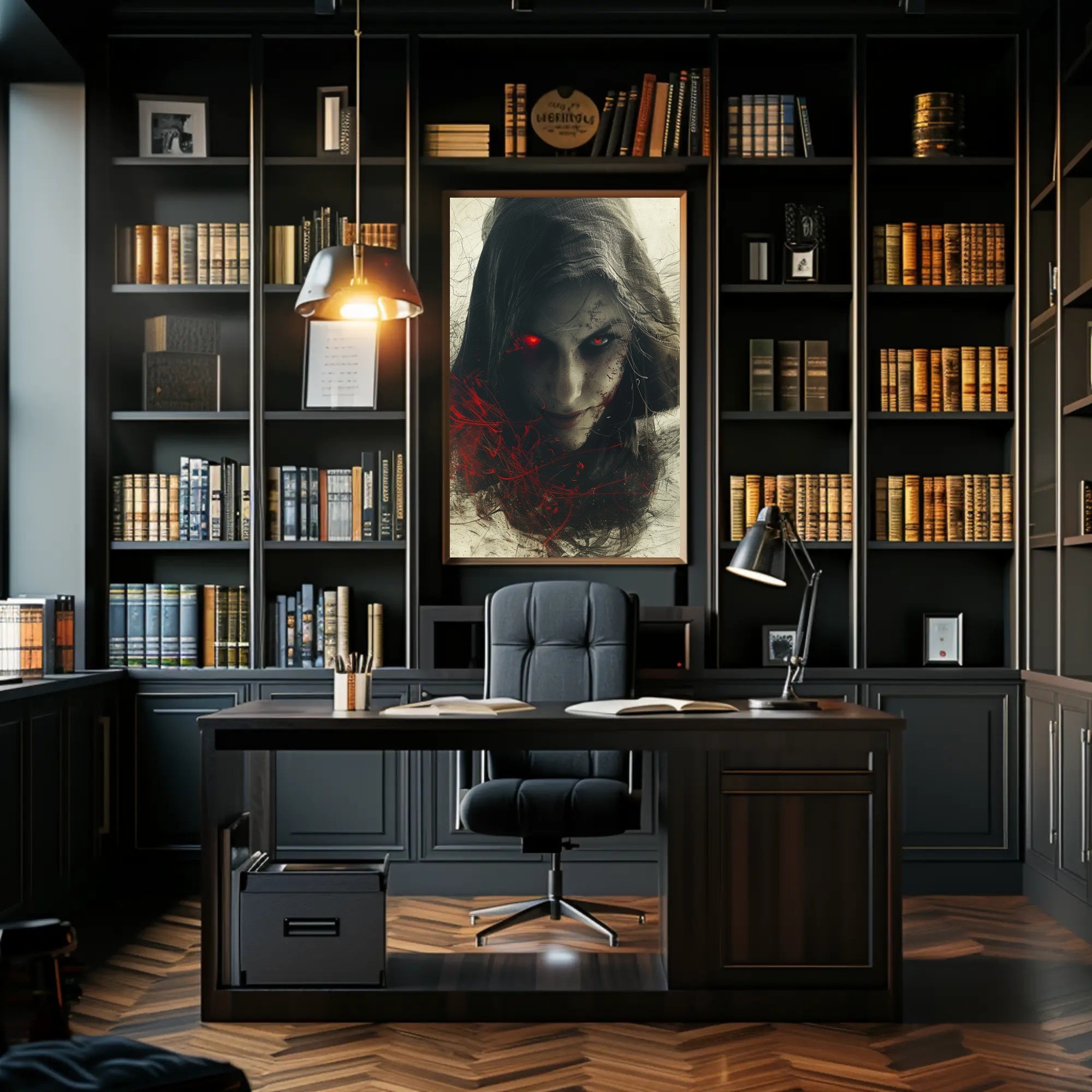 The Enigmatic Gaze Poster PosterGoat