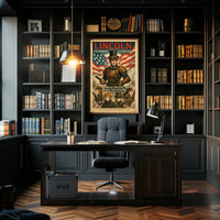 Lincoln Steampunk of Freedom Poster