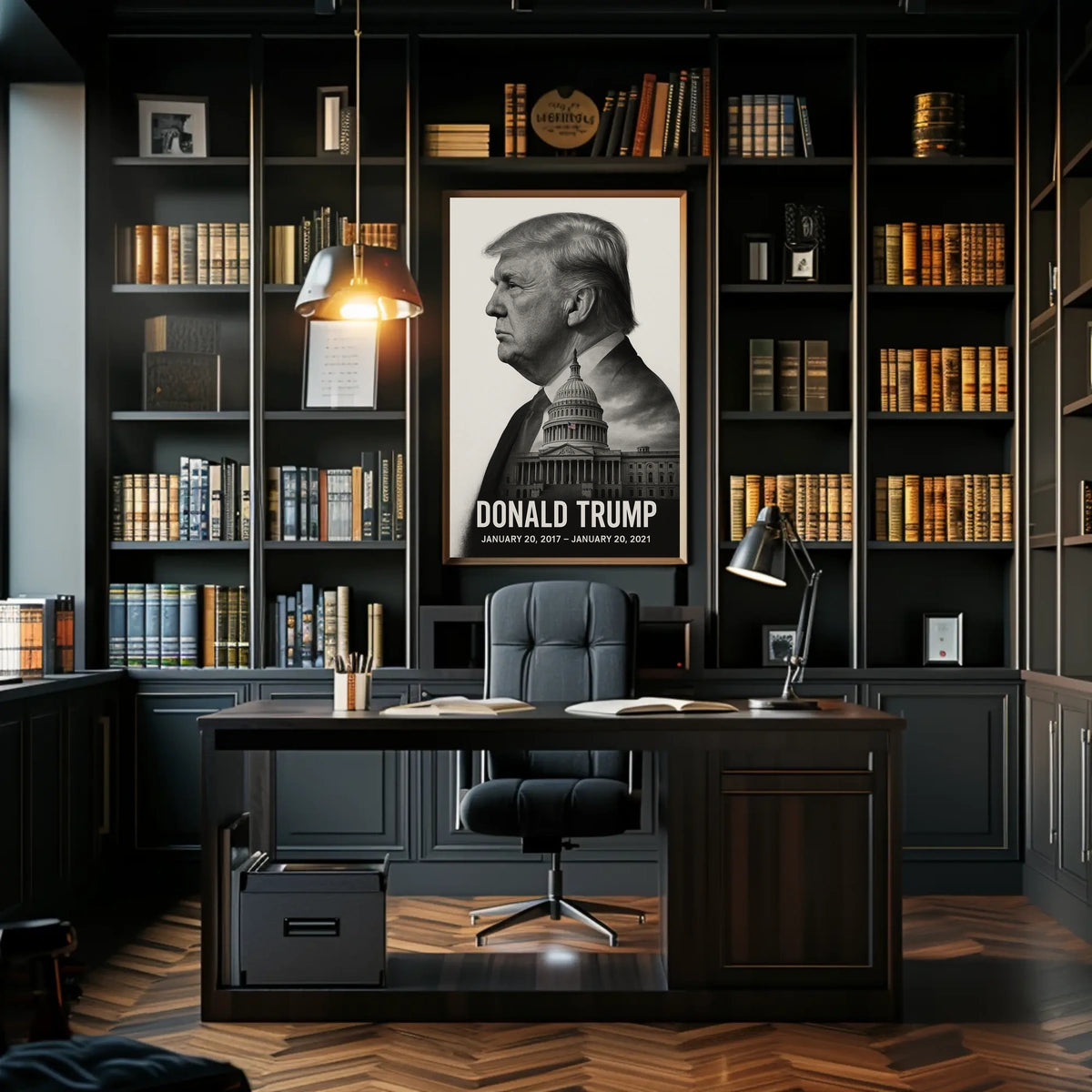 Donald Trump 45th President of the United States Reflections Poster