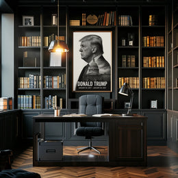 Donald Trump 45th President of the United States Reflections Poster