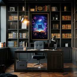 Enchanted Night Mystic Forest Surrealism Dreamers Poster