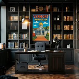 Vermont State Capitol In Montpelier Poster