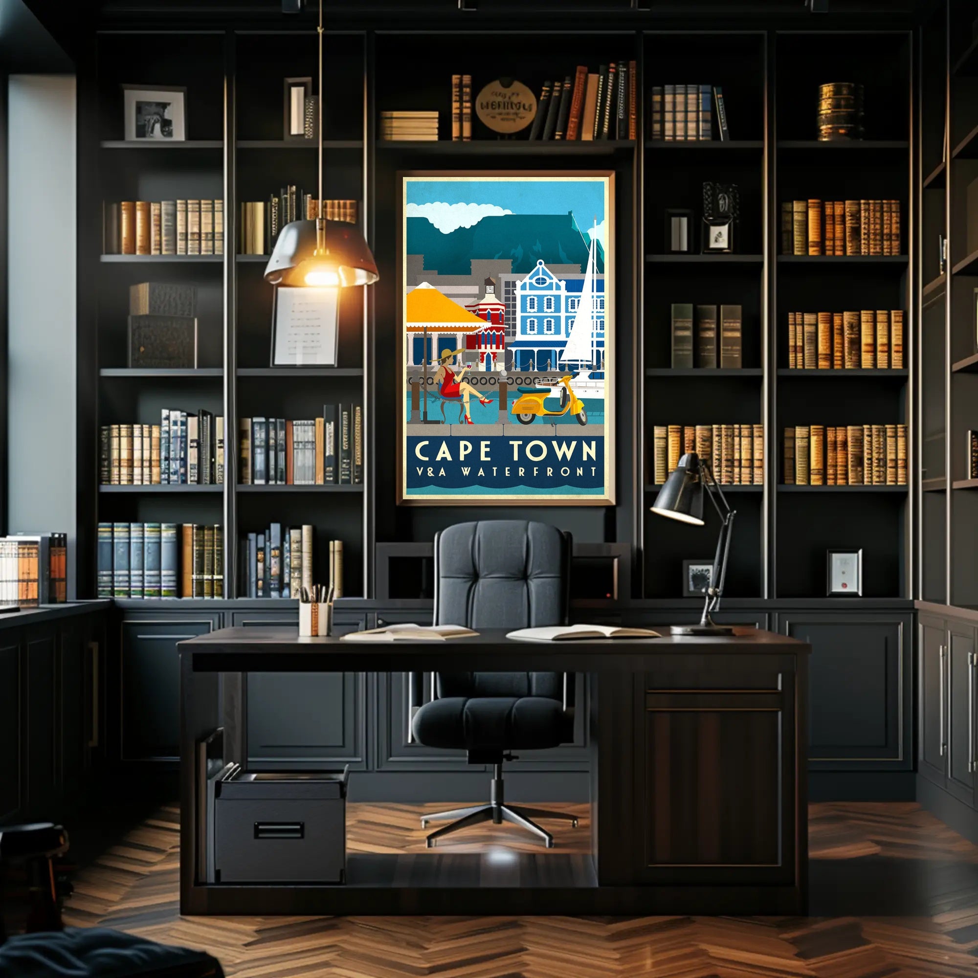 Cape Town V&A Waterfront Leisure Travel Poster PosterGoat
