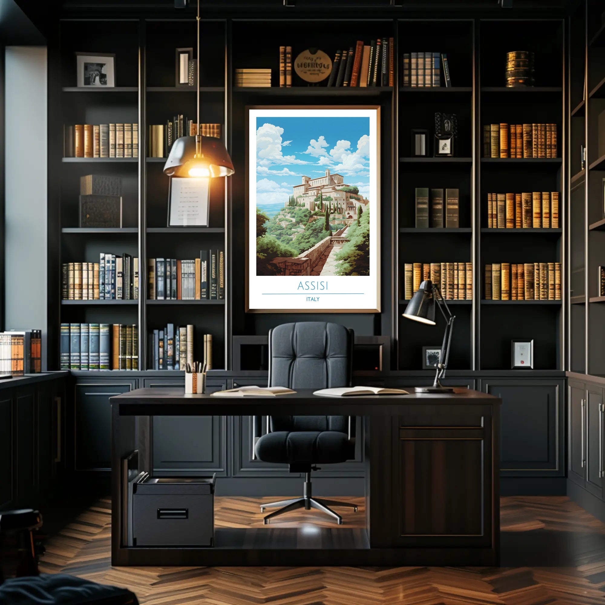 Assisi: A Serene Italian Landscape Poster