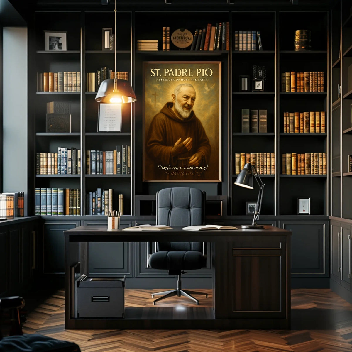 St. Padre Pio Messenger of Hope and Faith Poster
