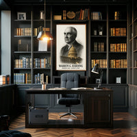 Warren G. Harding 29th President of the United States Reflections Poster