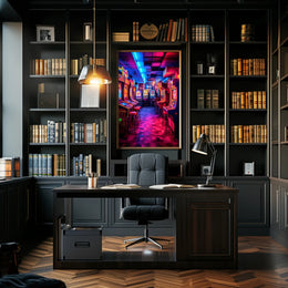 Neon Arcade Nostalgia Poster