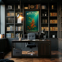 Underwater Scene Marine Life Biscayne National Park Coral Reef Poster