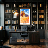 Wadi Rum Adventure in Colorful Travel Poster PosterGoat
